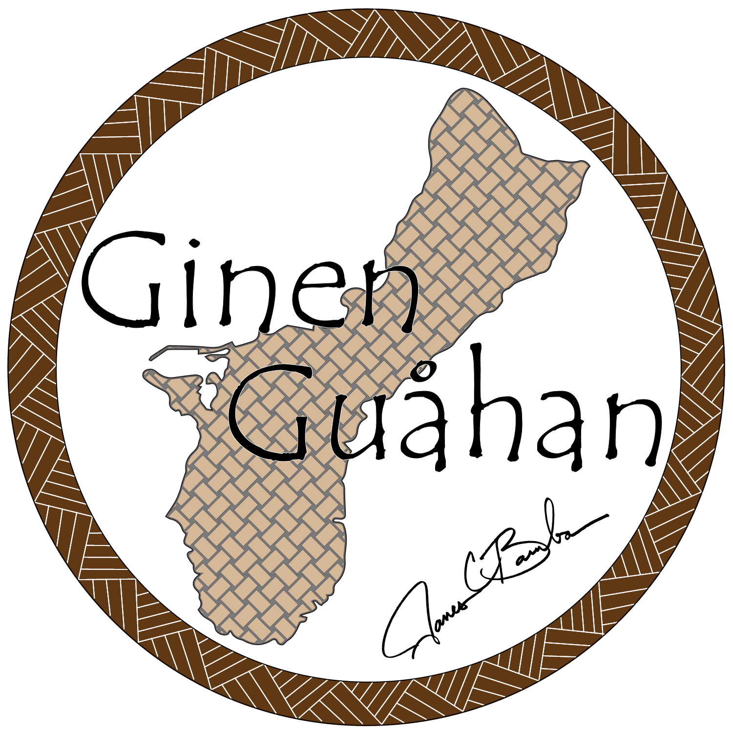 Ginen Guåhan redware border logo 2022